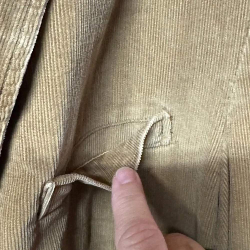 J Crew Men's‎ Corduroy Blazer Brown Large 2 Button\ Preppy Old Money